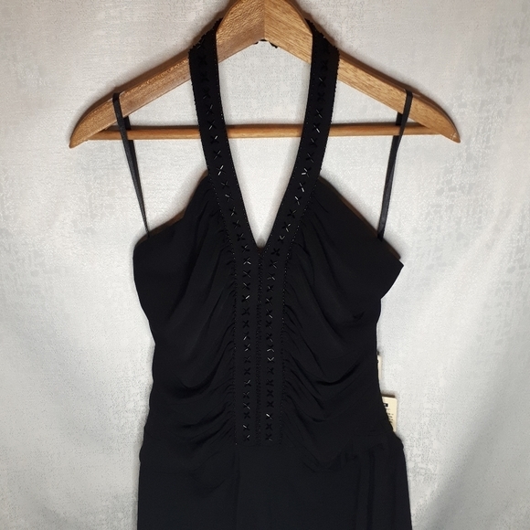 Semi-formal Dress Jessica Size 6 Black w/beading - Picture 4 of 8